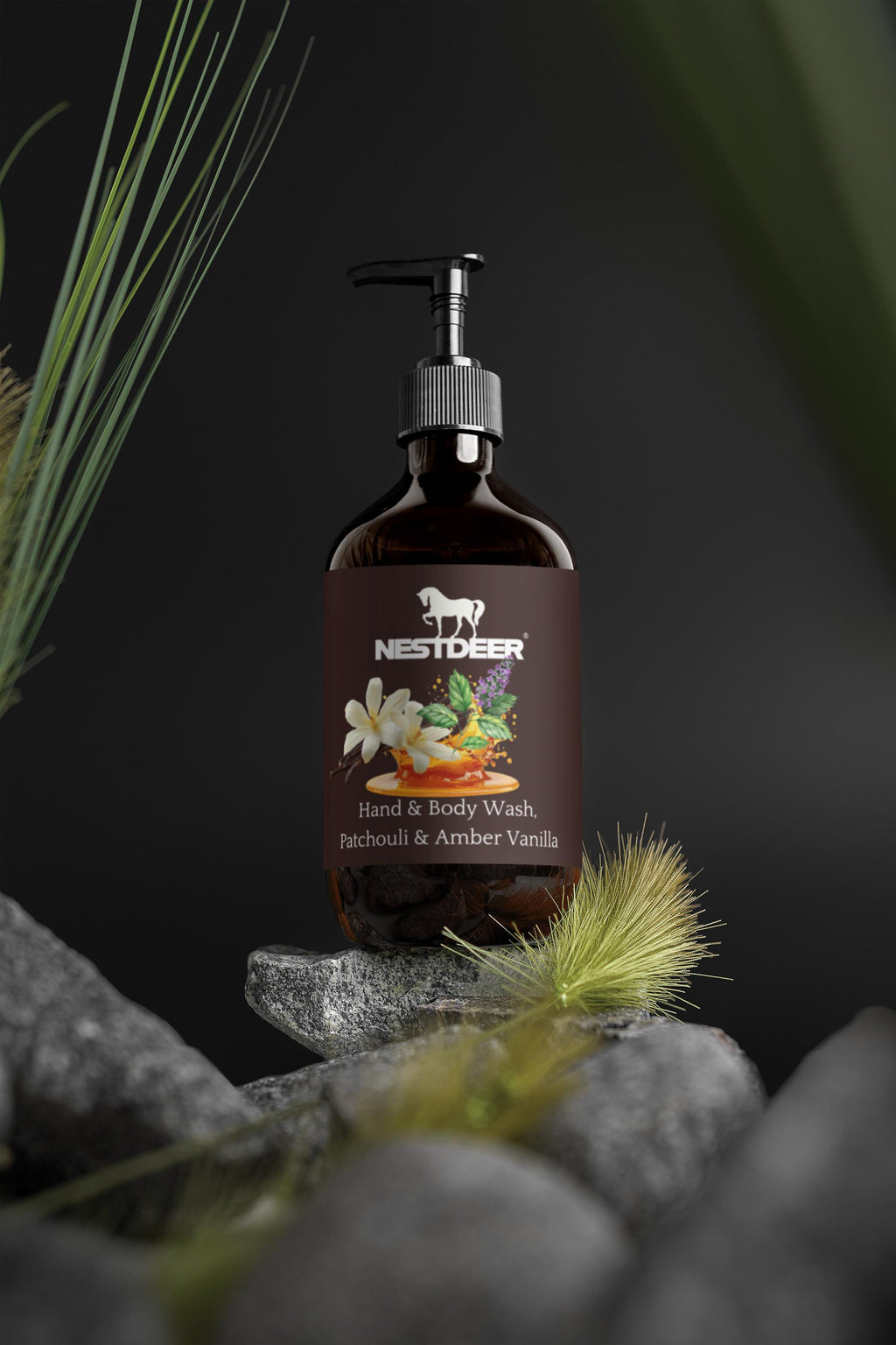 Hand & Body Wash, Patchouli & Amber Vanilla