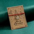 Christmas Snowflake Pull String Bracelet