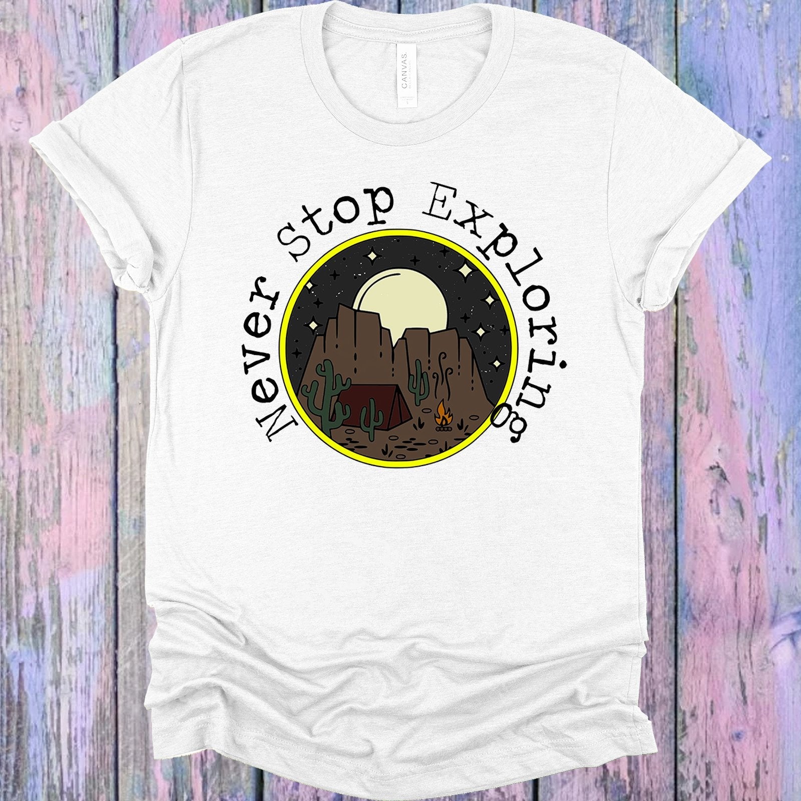 Never Stop Exploring Graphic Tee