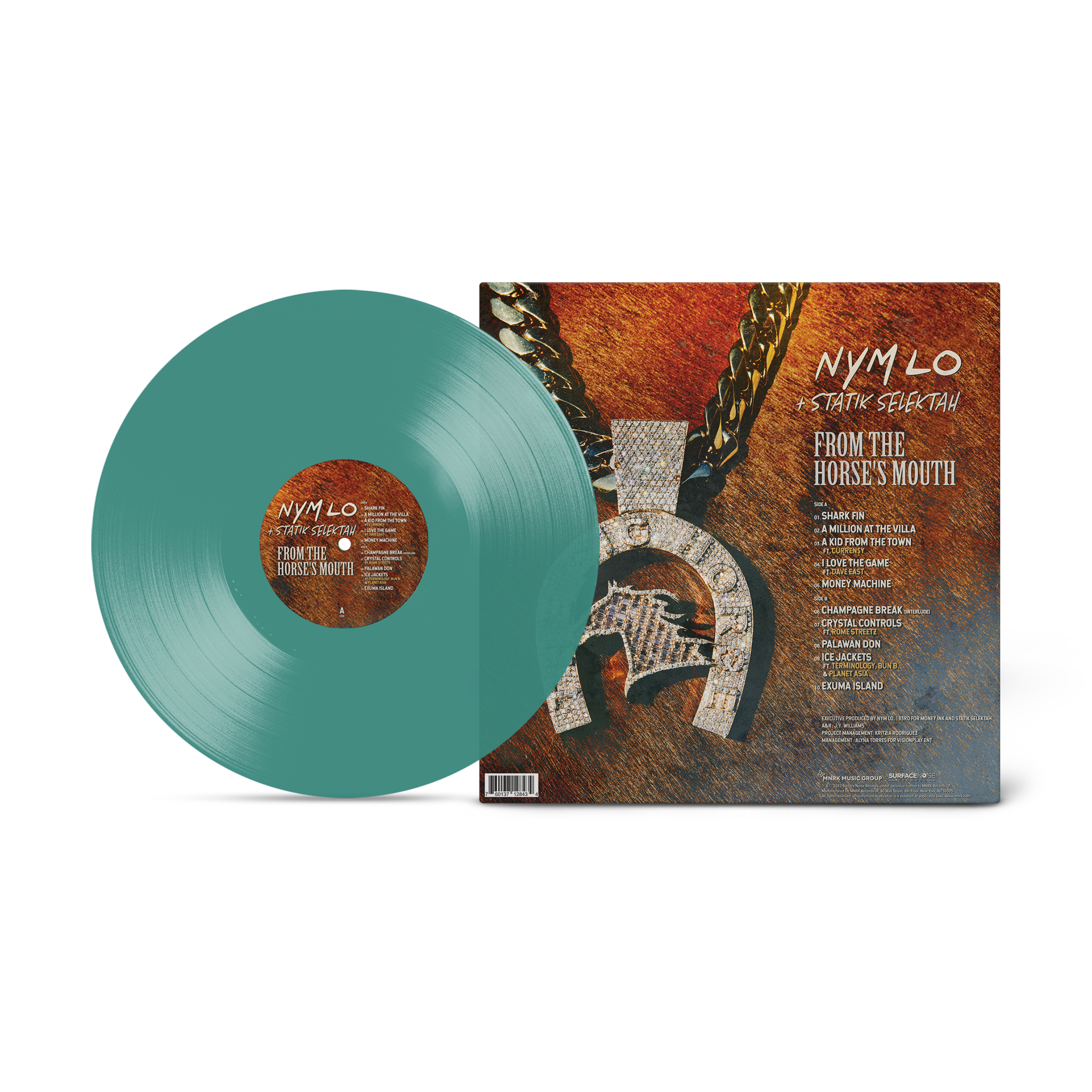 Nym Lo and Statik Selektah - From The Horse's Mouth Teal Vinyl