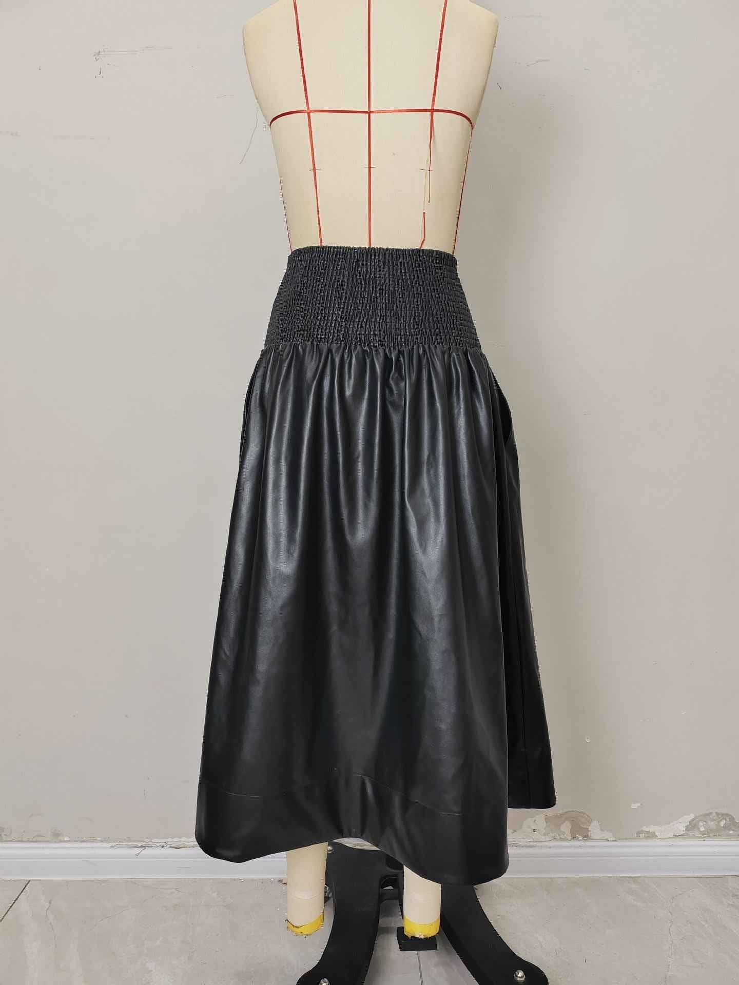 Mid Length Umbrella Skirt Half Length Skirt