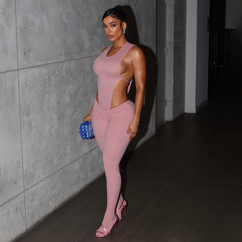 Jumpsuit Solid Color Two Piece Set New Arrivals