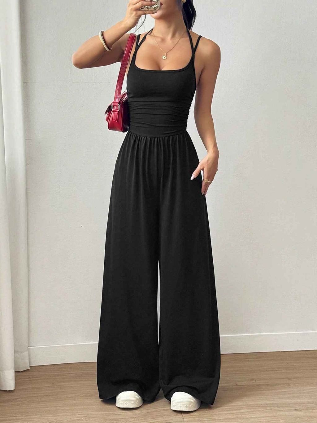 Casual Spaghetti Strap Jumpsuit