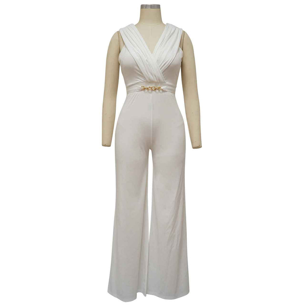 Slim Casual Sleeveless Jumpsuit