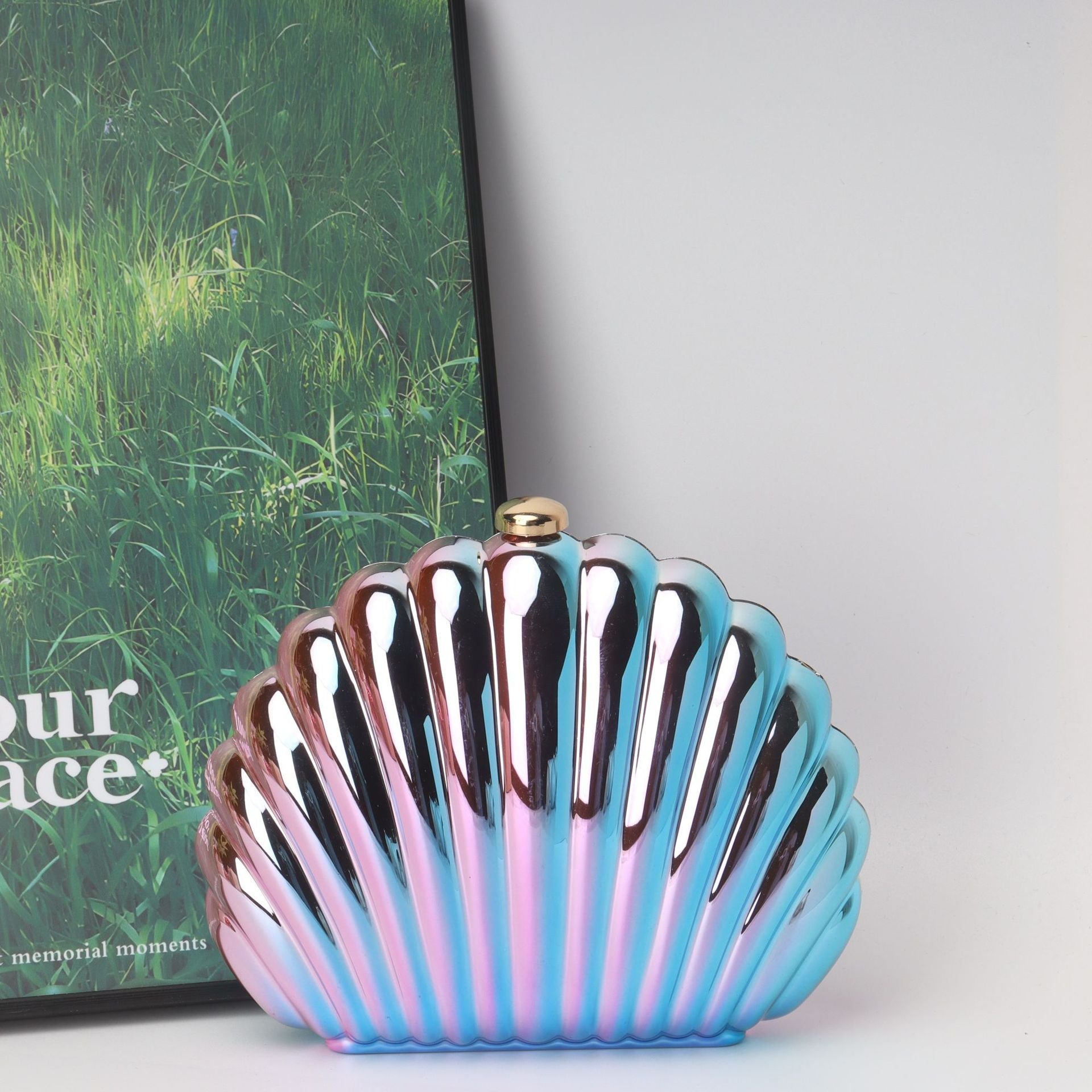Shell Box Bag, Clutch Purse, Dinner Purse evening Clutch Purse Party, Prom Bag, Party Purse,