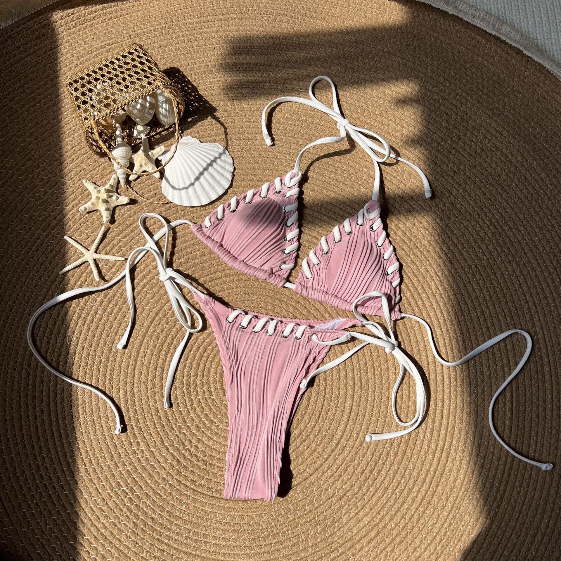 Fresh Sweet Personality Split Swimwear Swimsuit Bikini