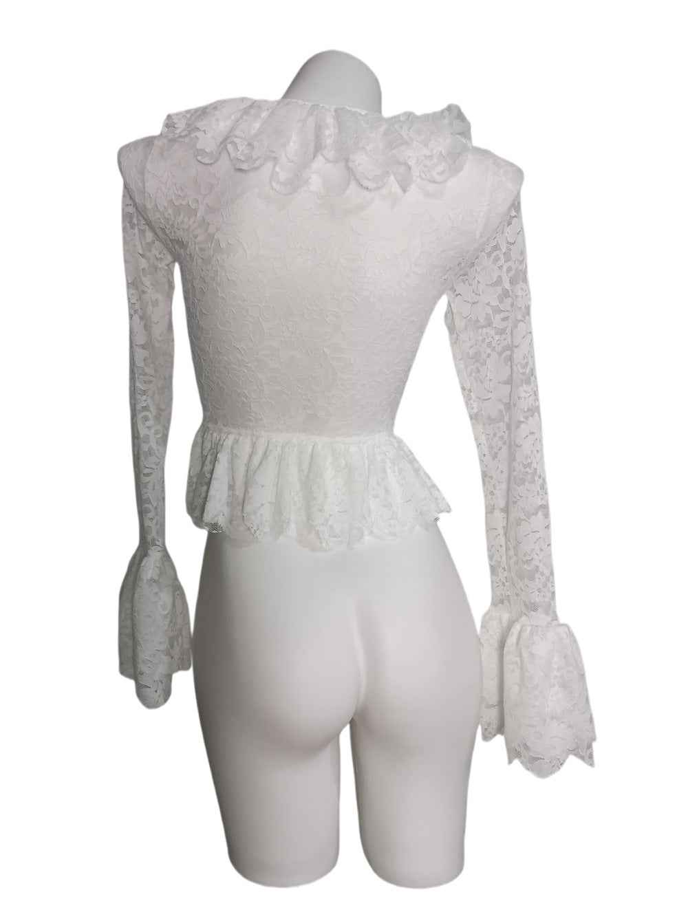 Petal Sleeve Lace Blouse