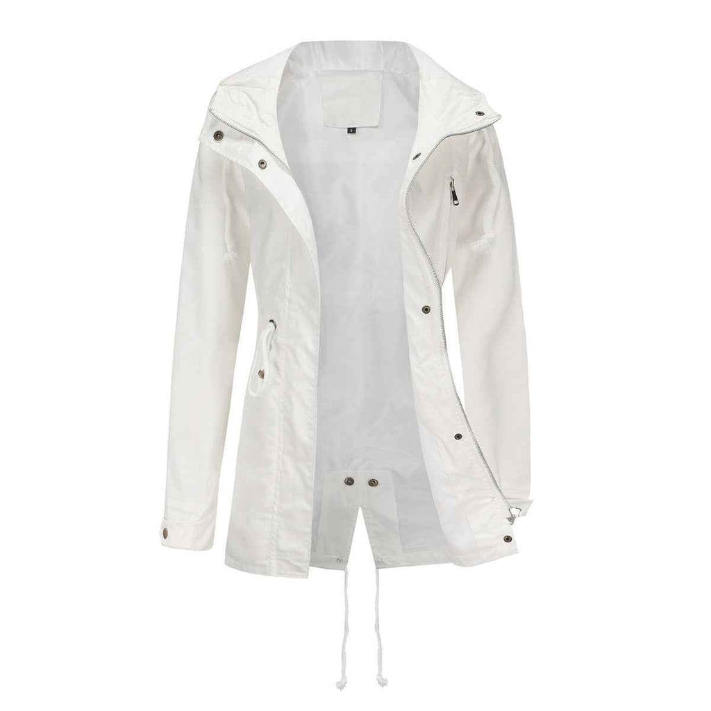 Plus Size Loose Solid Color Women's Jackets