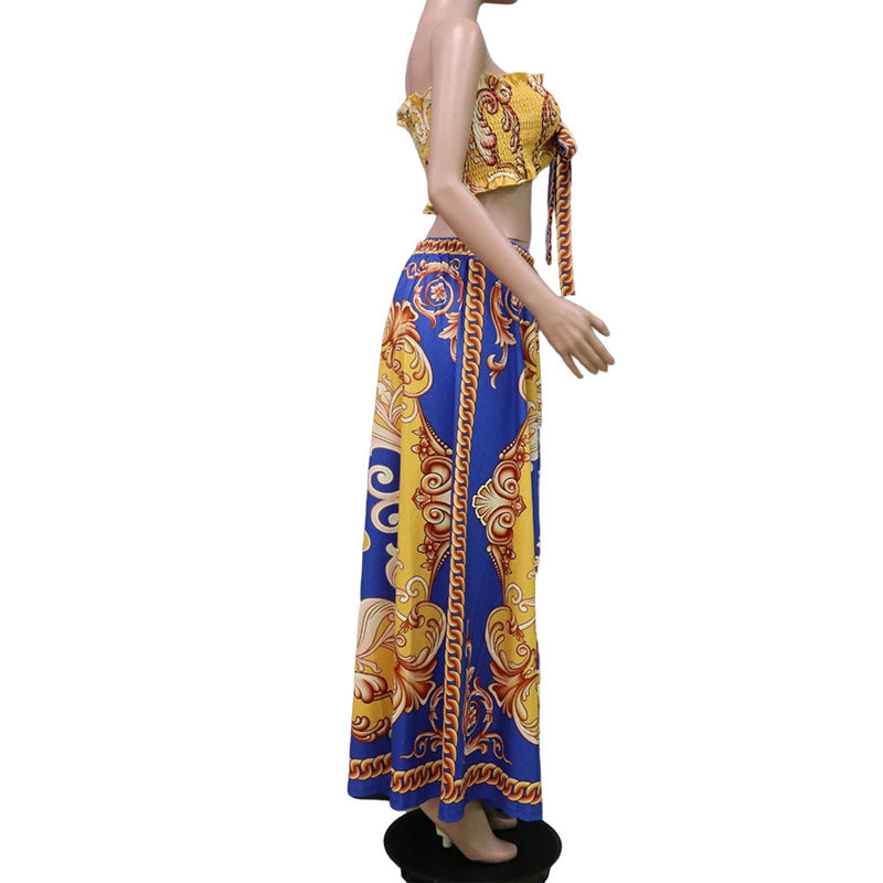Mid Length Skirt Set