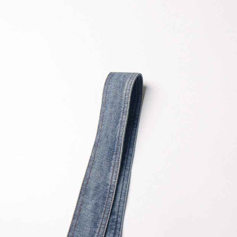 Denim Trench Coat Polo Collar Jacket