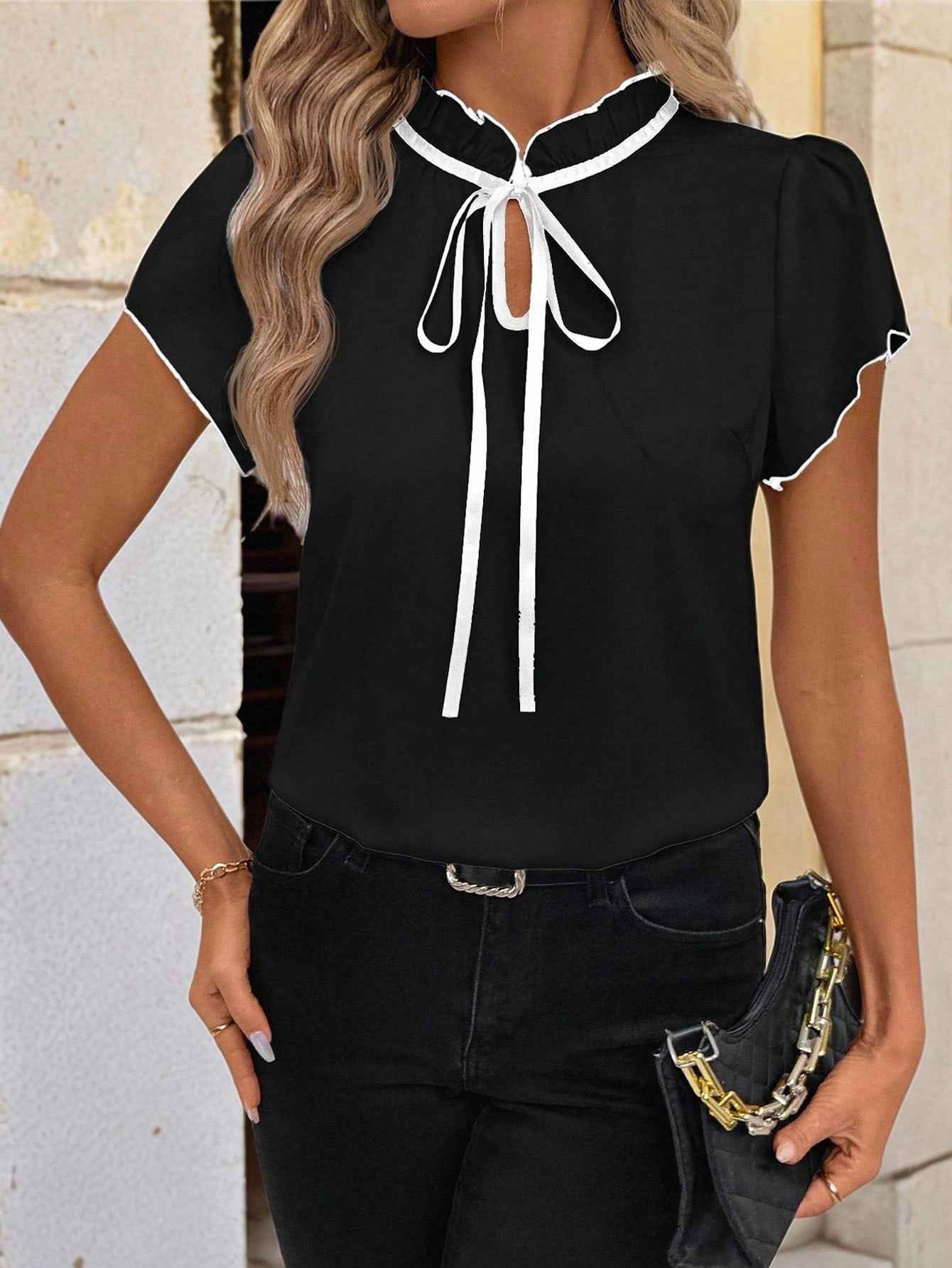 MUNSIEUR All Pleated Blouse