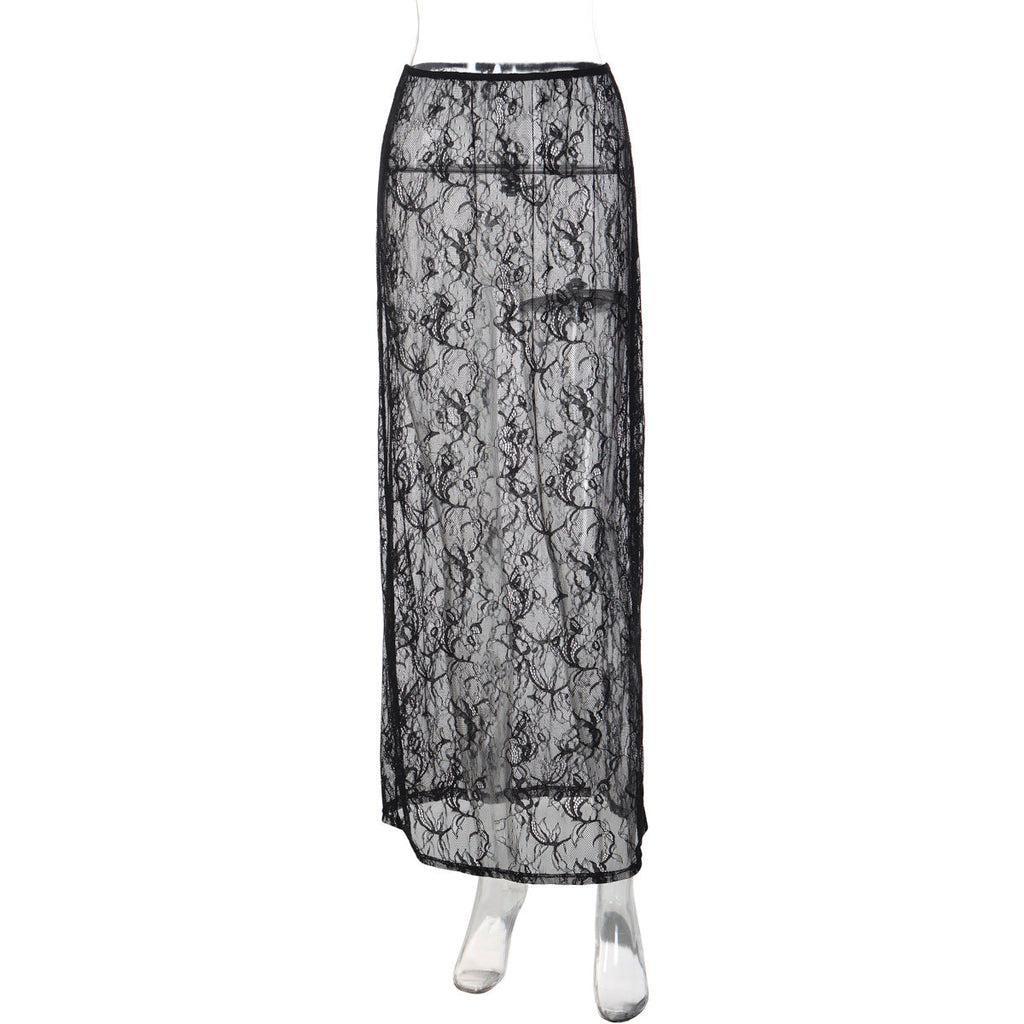 Lace Skirt and Dress Two Piece Set