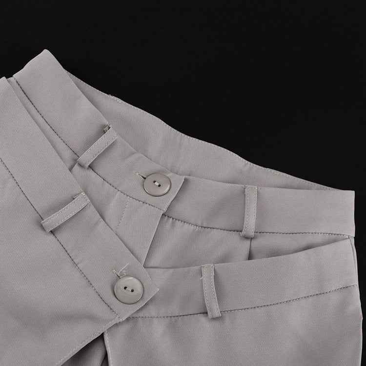 French Irregular Asymmetric Casual Jeans for Women