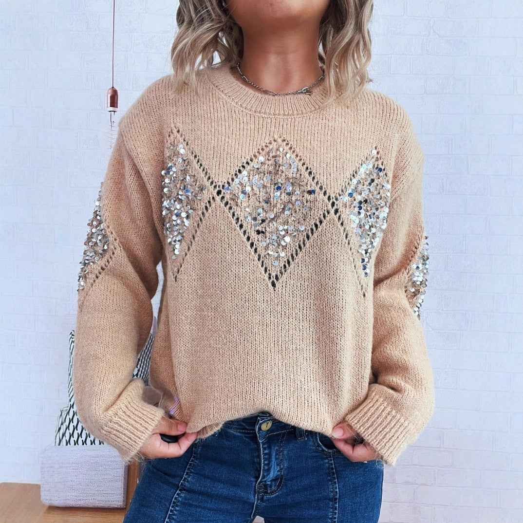 Cutout Knitted Pullover Sweater