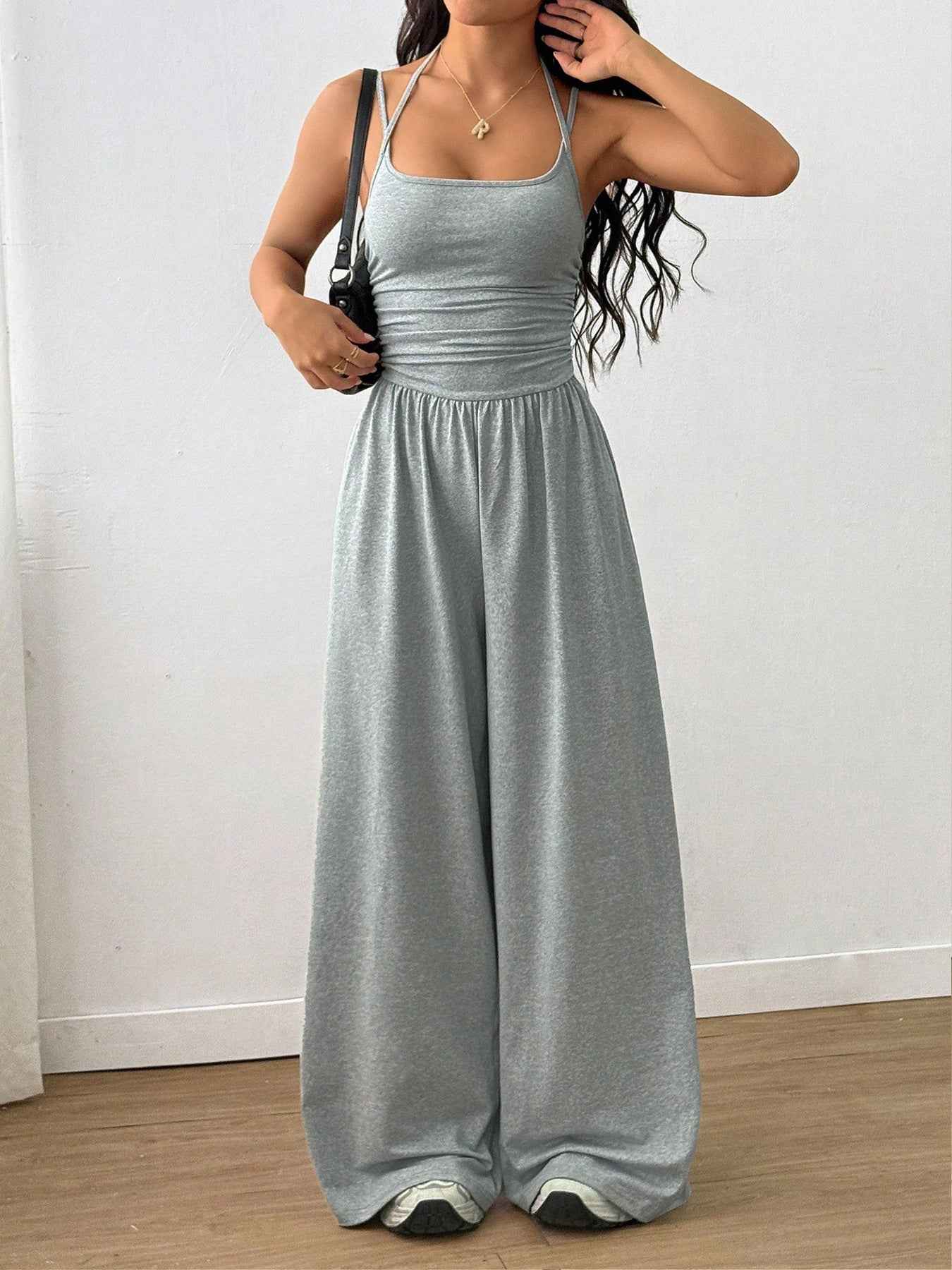 Casual Spaghetti Strap Jumpsuit