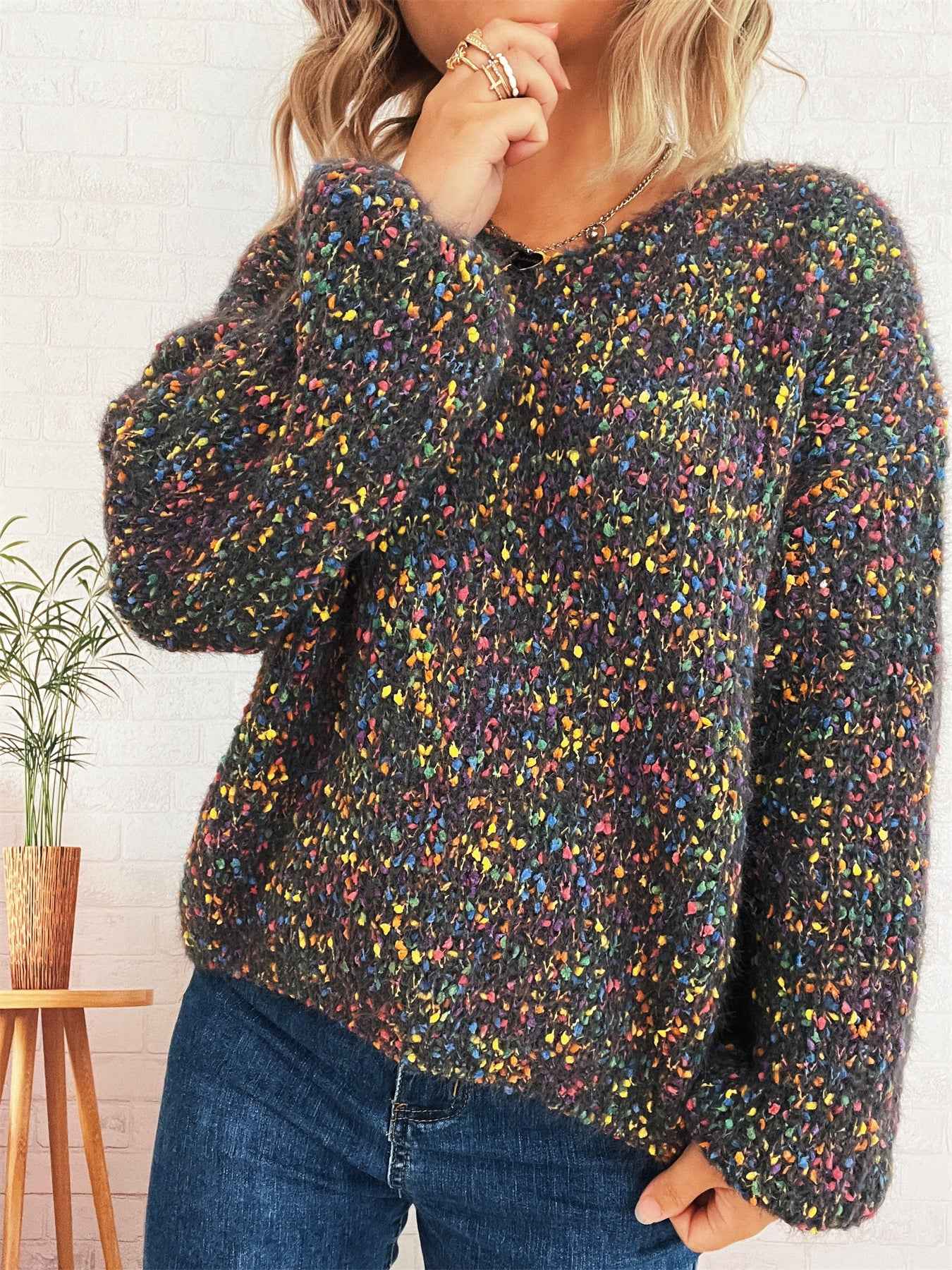 Knitted Pullover Sweater for Women