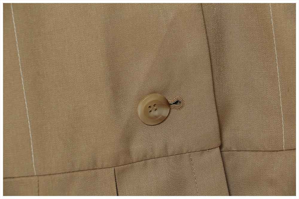 Irregular Asymmetric Contrast Color Mid Length Jacket Women's Trench MUNSIEUR