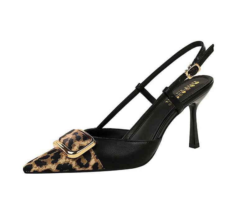 Back Strap Stiletto Heel Pumps for Women