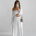 Sleepwear Three Piece Set Comfortable Pajamas Casual Bedset