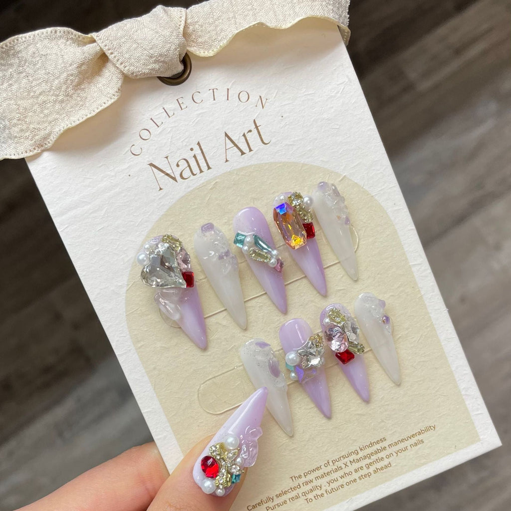 1024- Handmade press on nails fake nails removable
