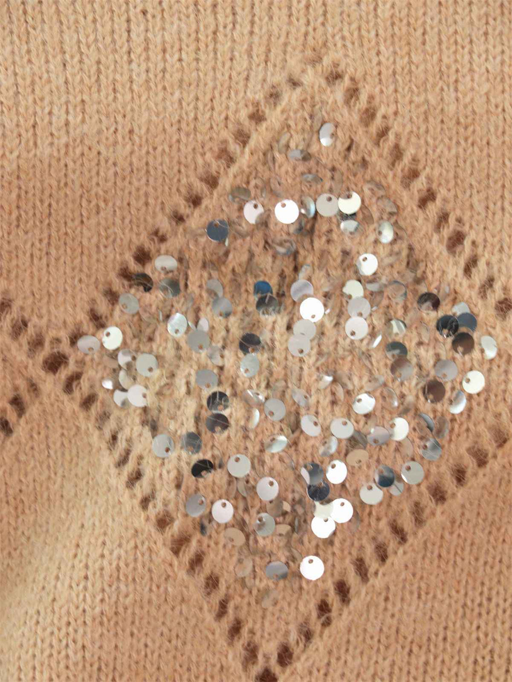Cutout Knitted Pullover Sweater