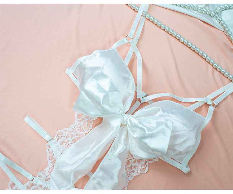 Cutout Bow Lace Teddy — Dark Intimates