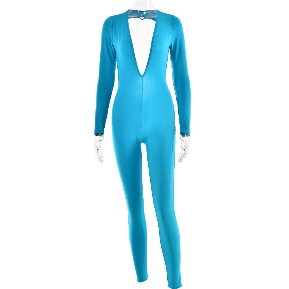 Sexy Backless Tight Jumpsuit