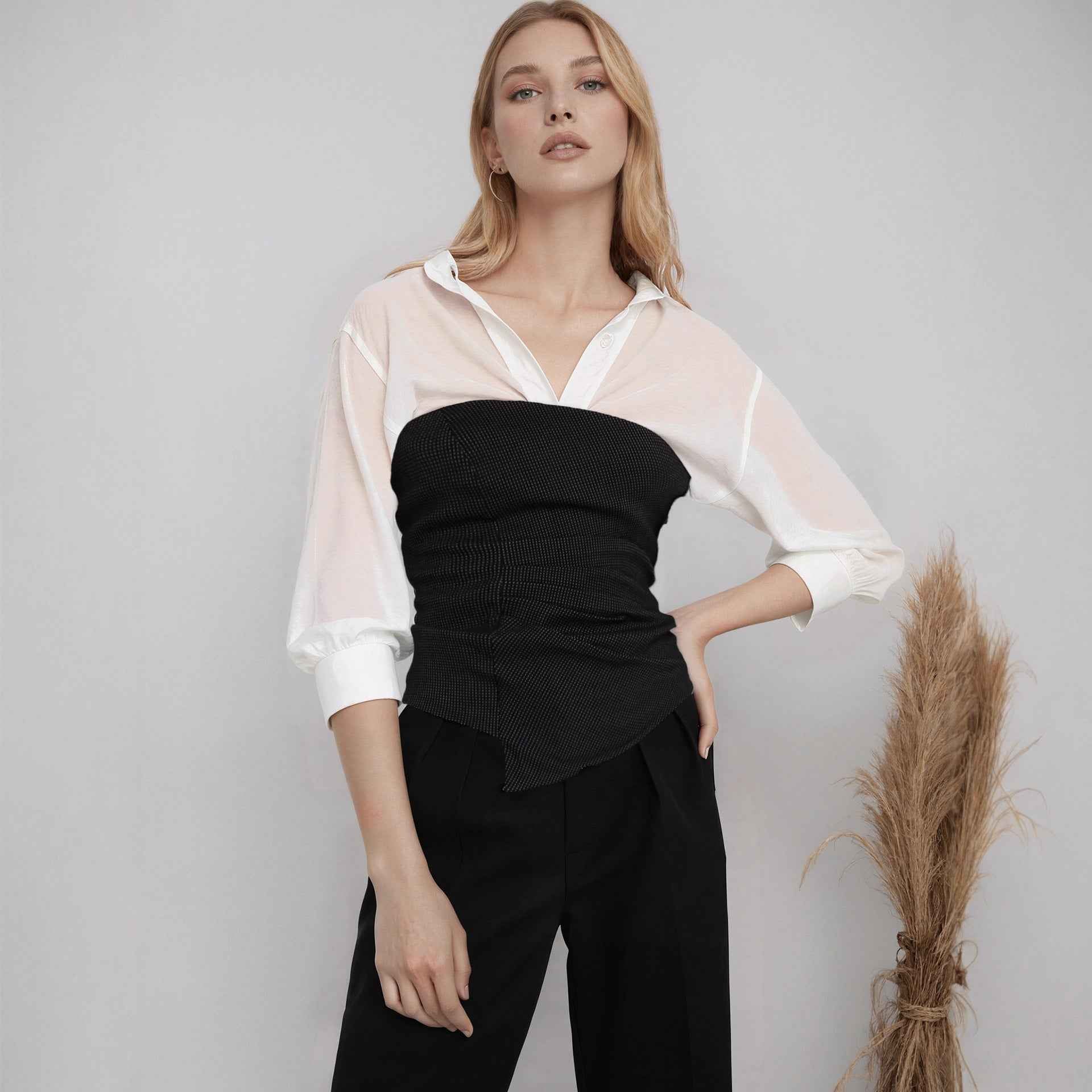 Three Quarter Sleeve Blouse