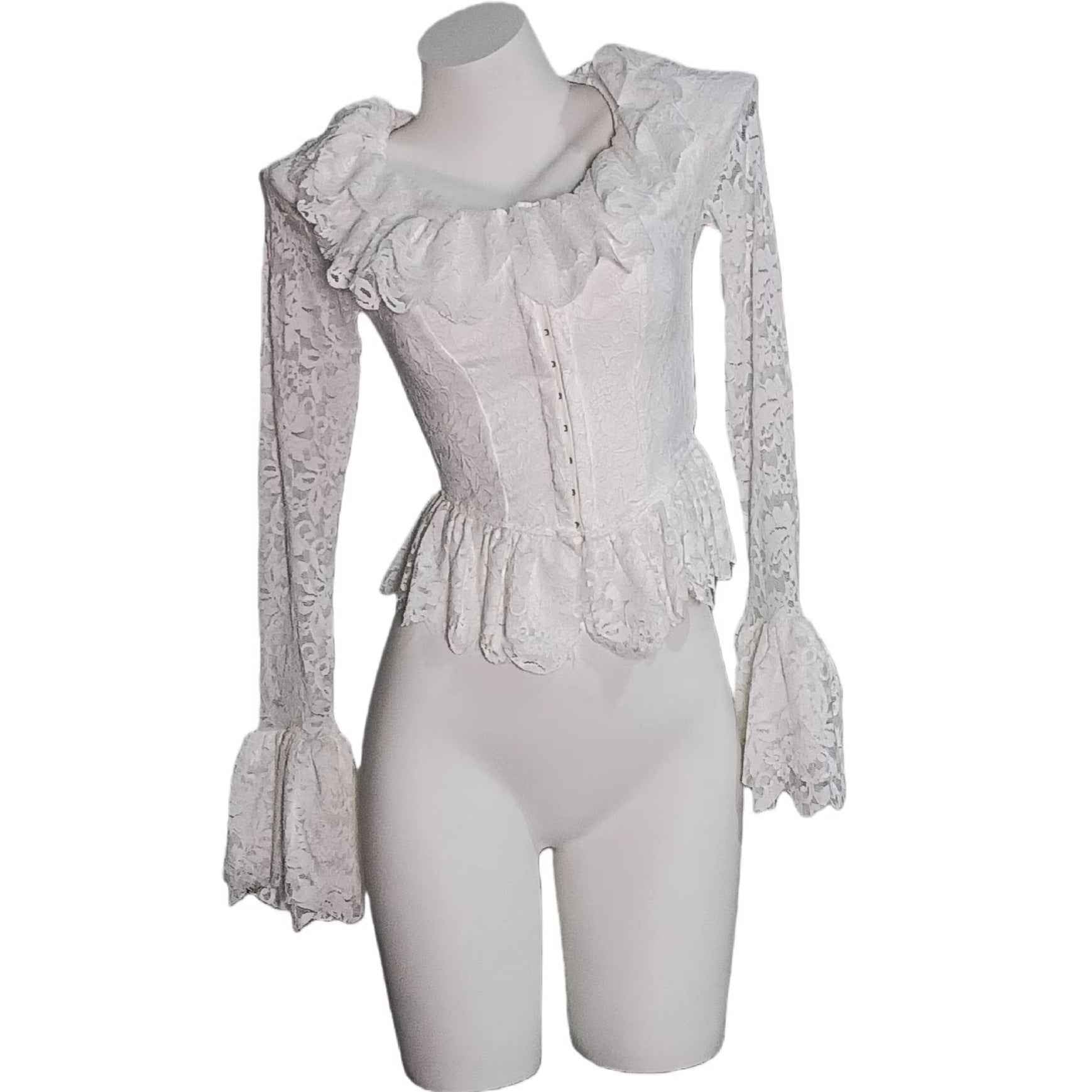 Petal Sleeve Lace Blouse