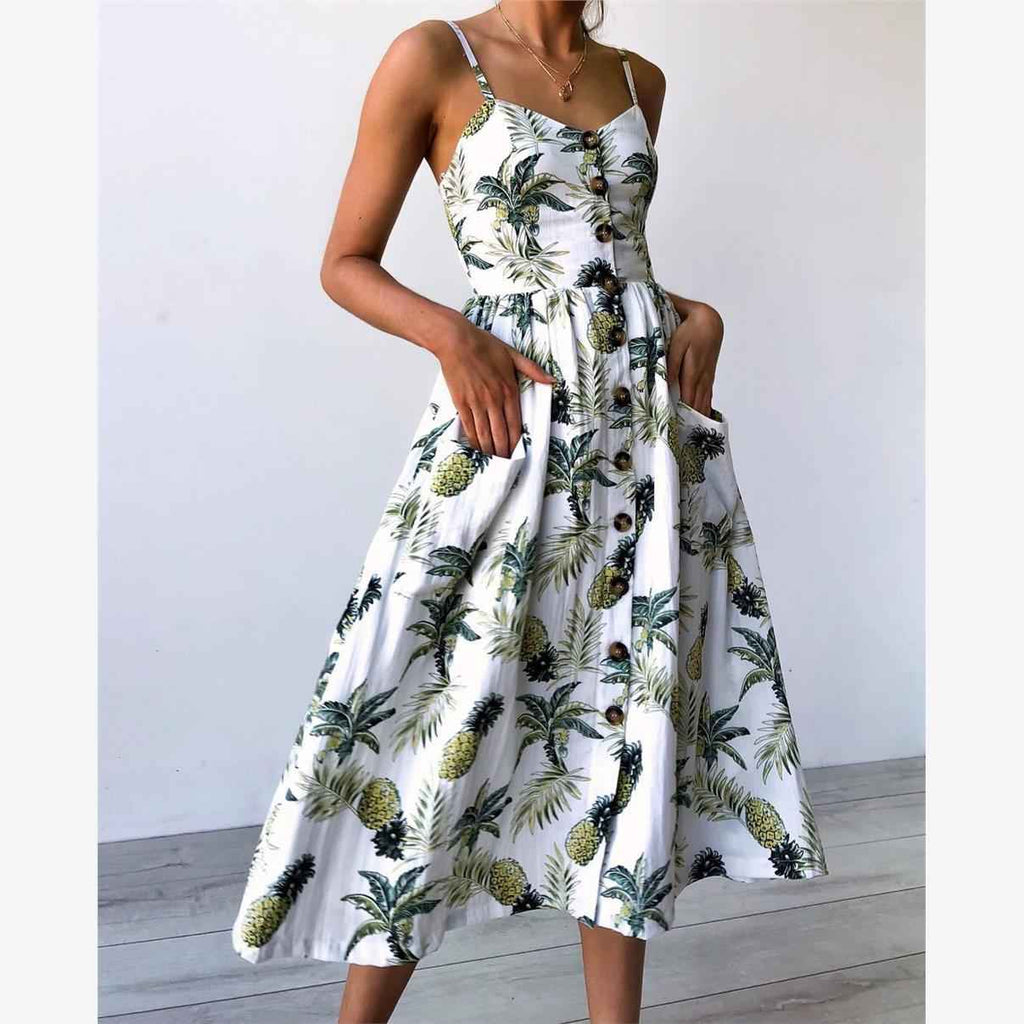 Plus Size Sexy Suspender Beach Dress & Summer Robe