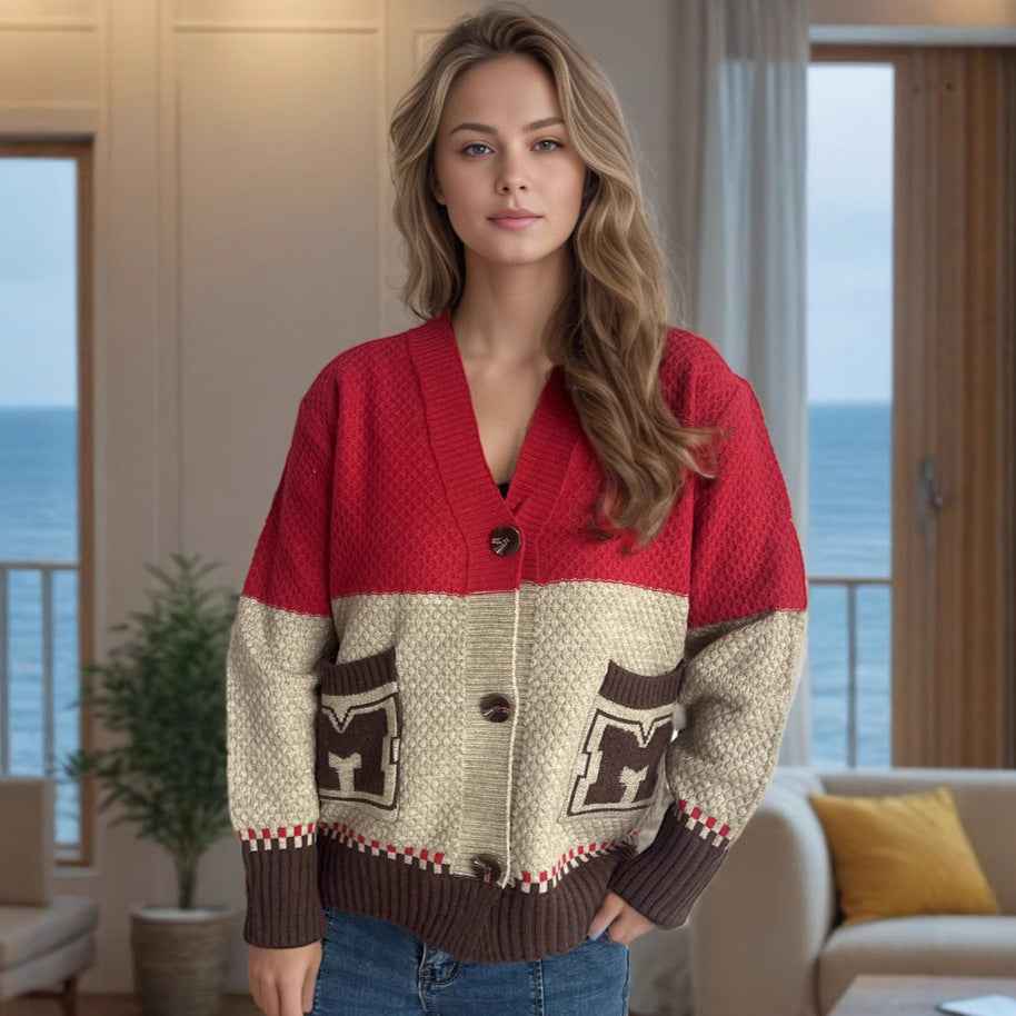 MUNSIEUR Knitted Cardigan Sweater