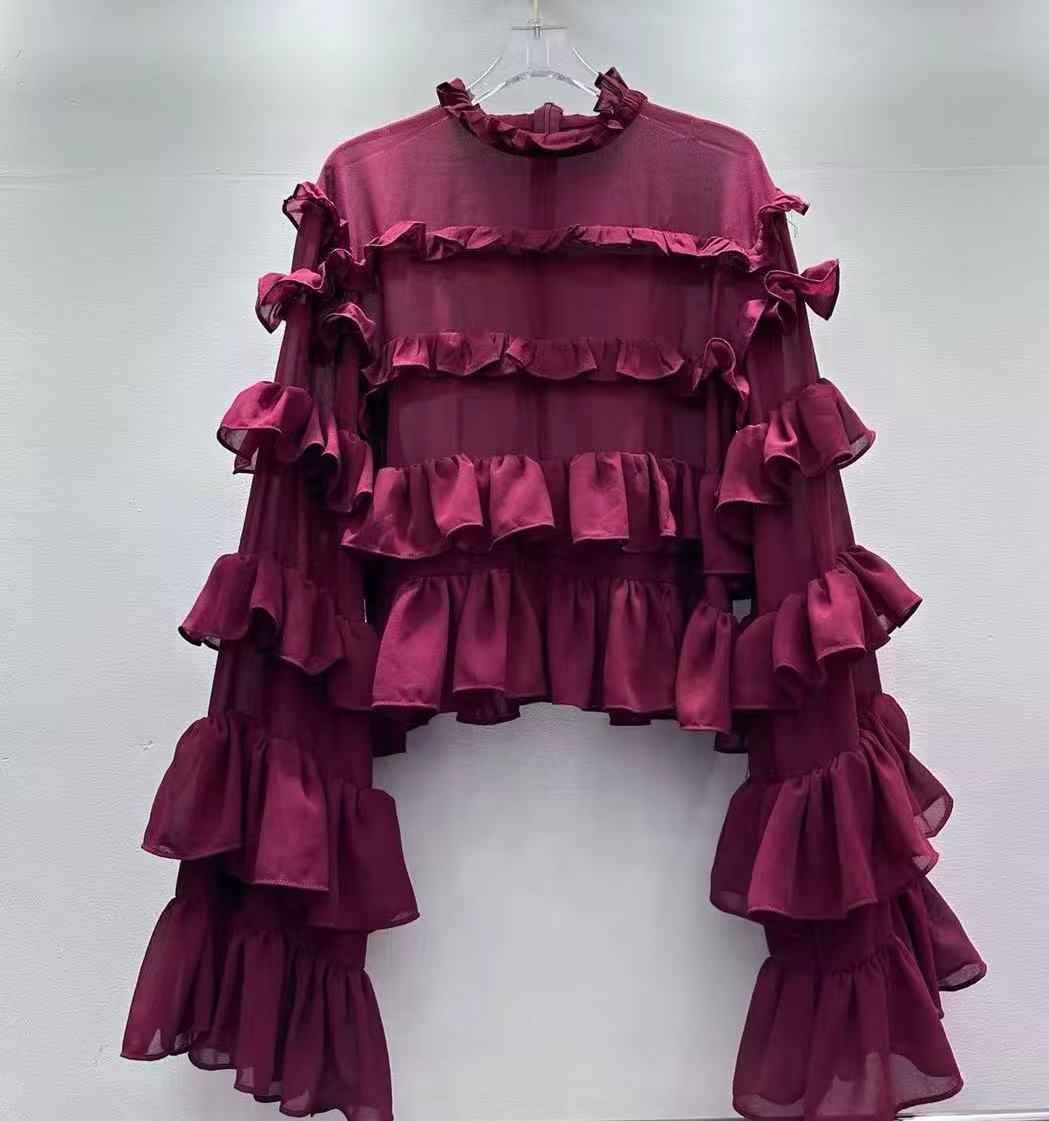 Comfortable Ruffled Blouse