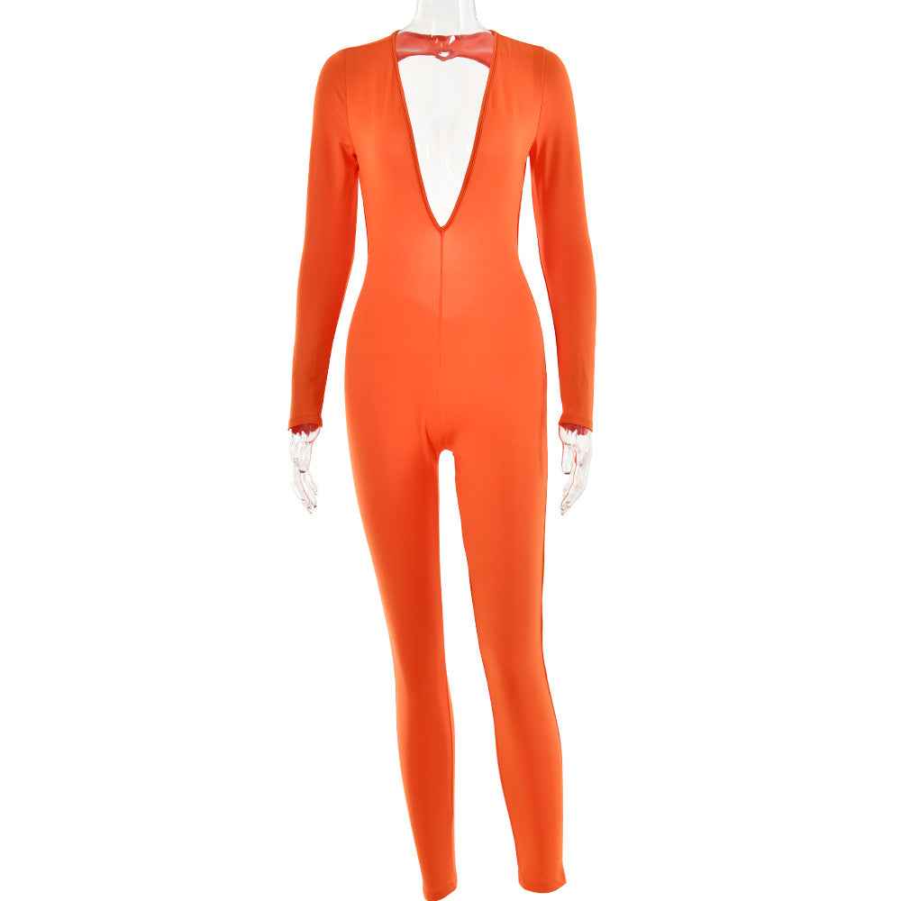 Sexy Backless Tight Jumpsuit