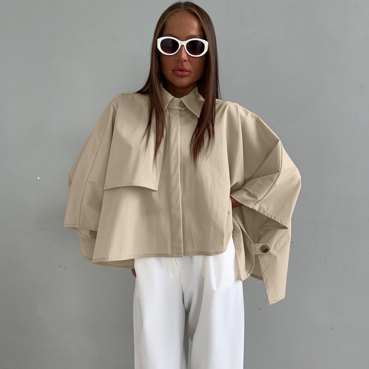 Batwing Sleeve Cardigan Blouse