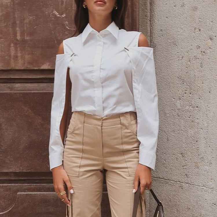 Women's Detachable Long Sleeve Blouse