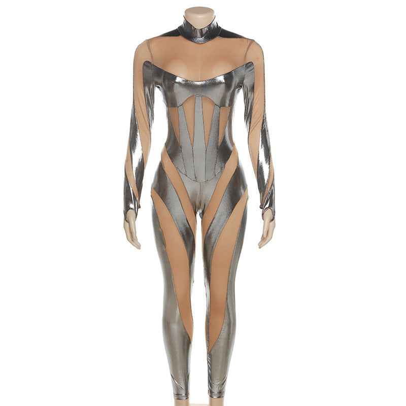 Metallic Jumpsuit for Women