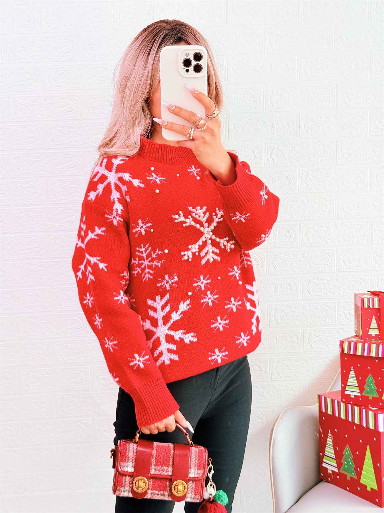 Christmas Knitted Pullover Casual Sweater
