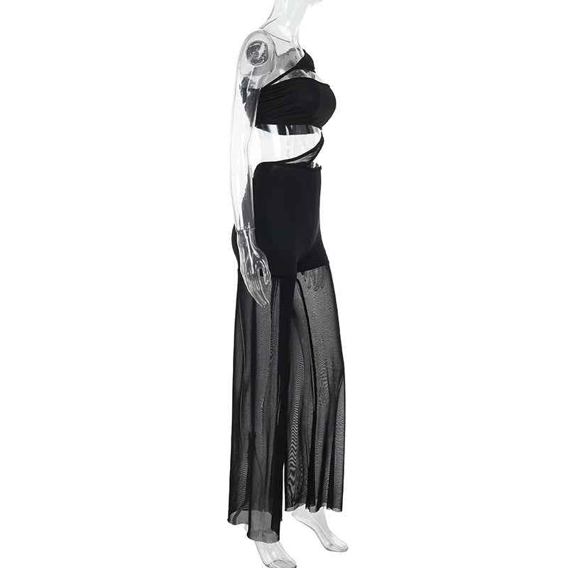 Women's Jumpsuit Cutout out See through