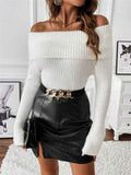 Shoulder Baring Sweater
