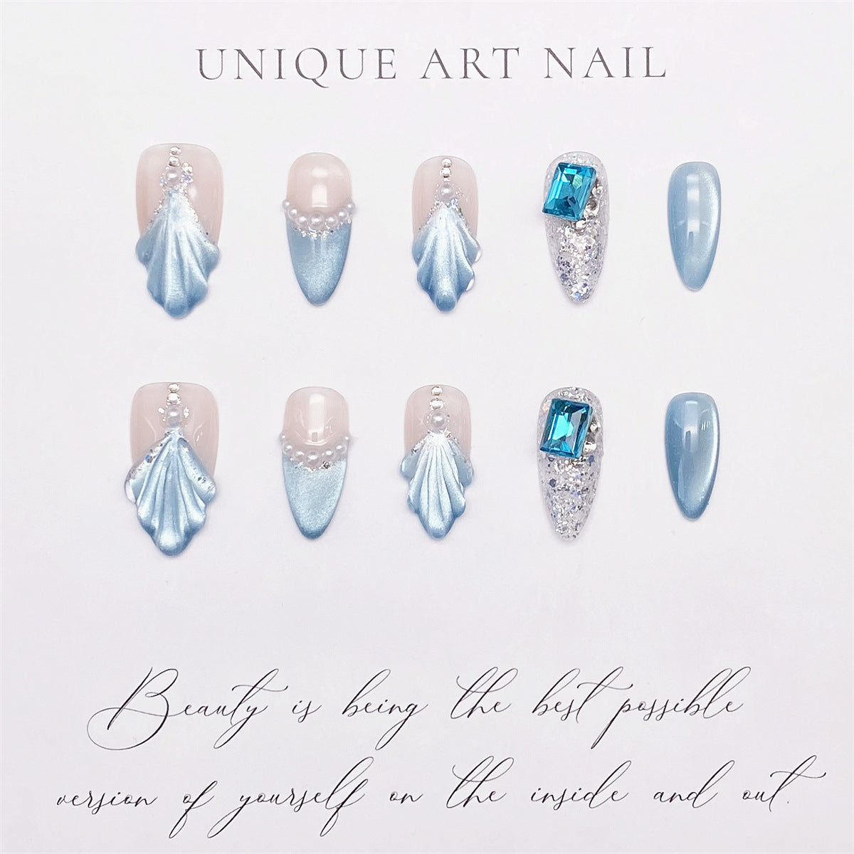 0944- Handmade press on nails fake nails removable