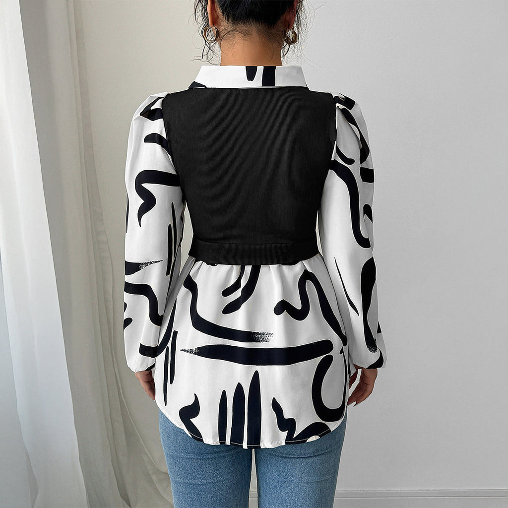 Women's All Over Print Blouse