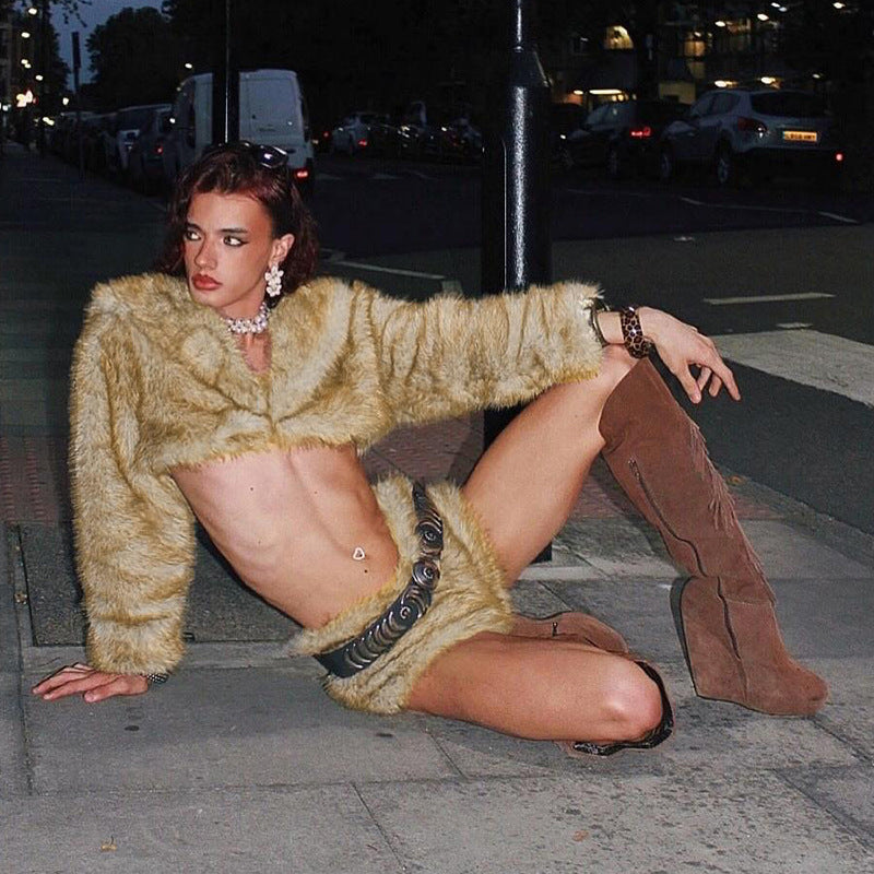 Furry Bottoms Two Piece Set