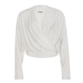 Batwing Sleeve Loose Casual Blouse Solid Color
