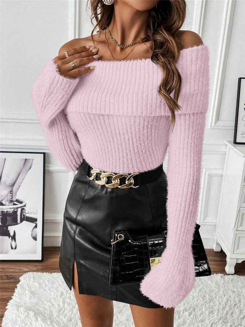 Shoulder Baring Sweater