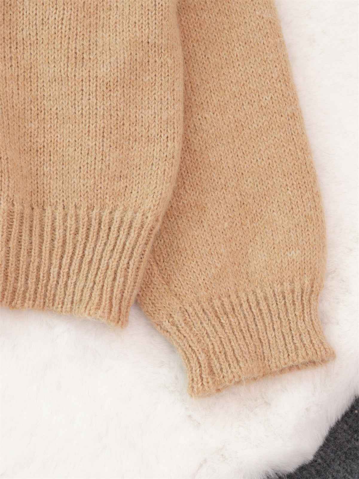 Cutout Knitted Pullover Sweater