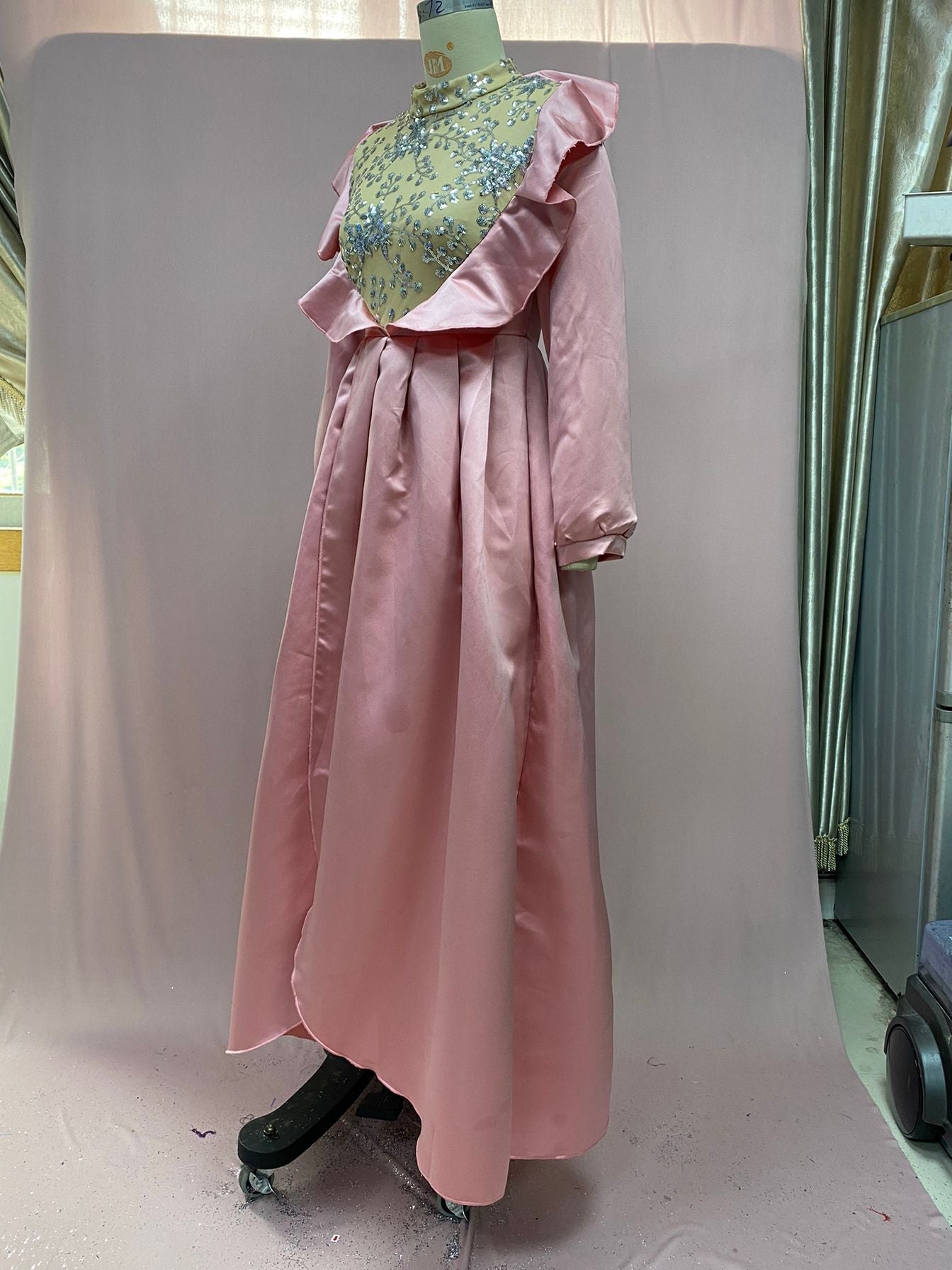 Evening Dress Slit Elegant Designer MUNSIEUR
