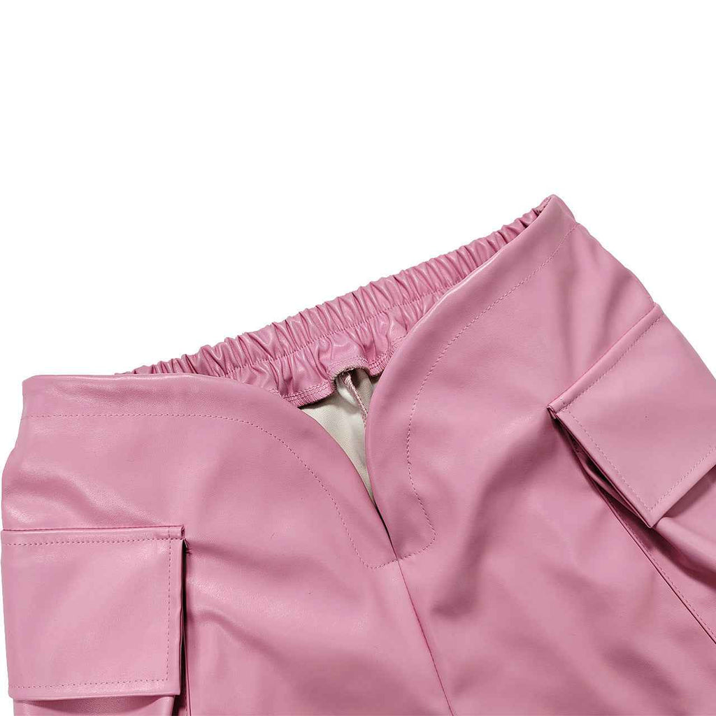 Summer Faux Leather Bottoms for Women