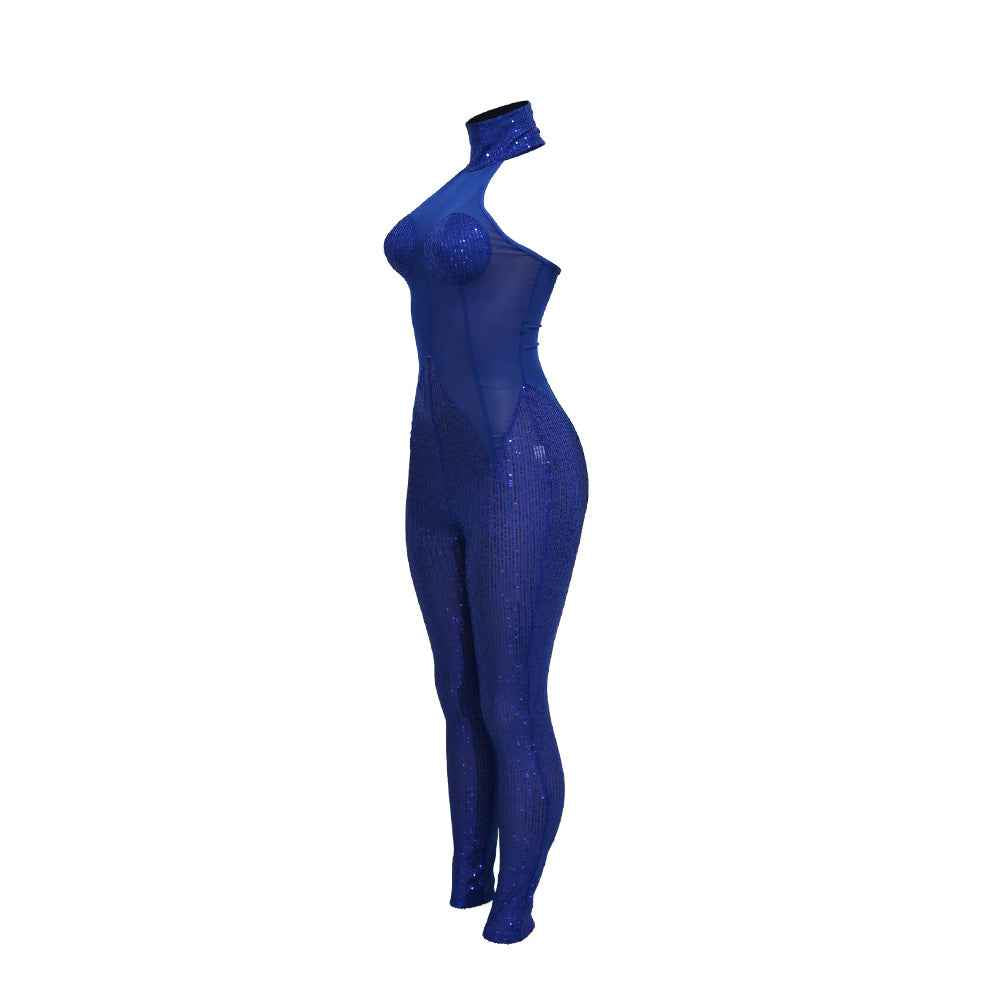 Sexy Sequin See through Jumpsuit