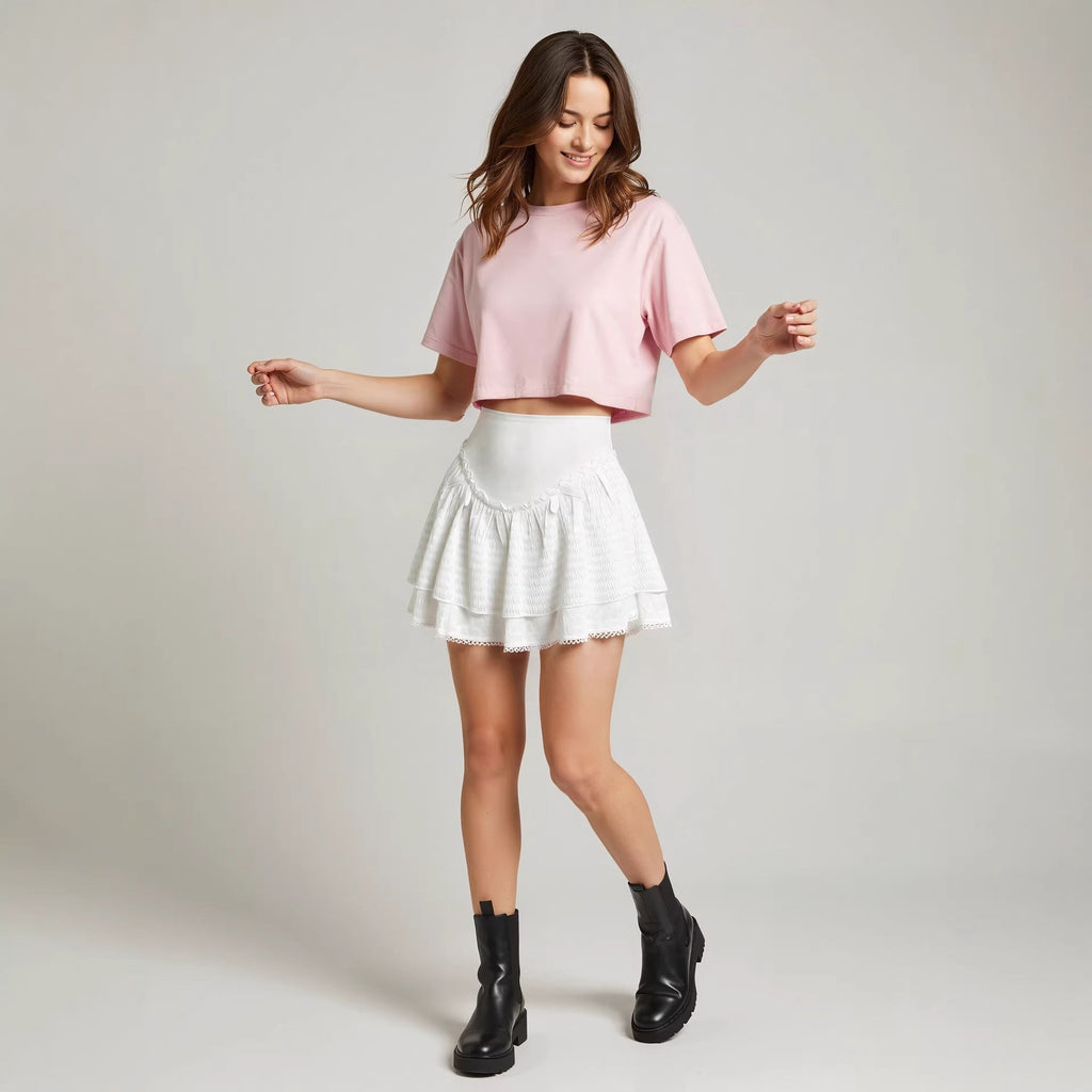Ballet High Waist A line Skirt