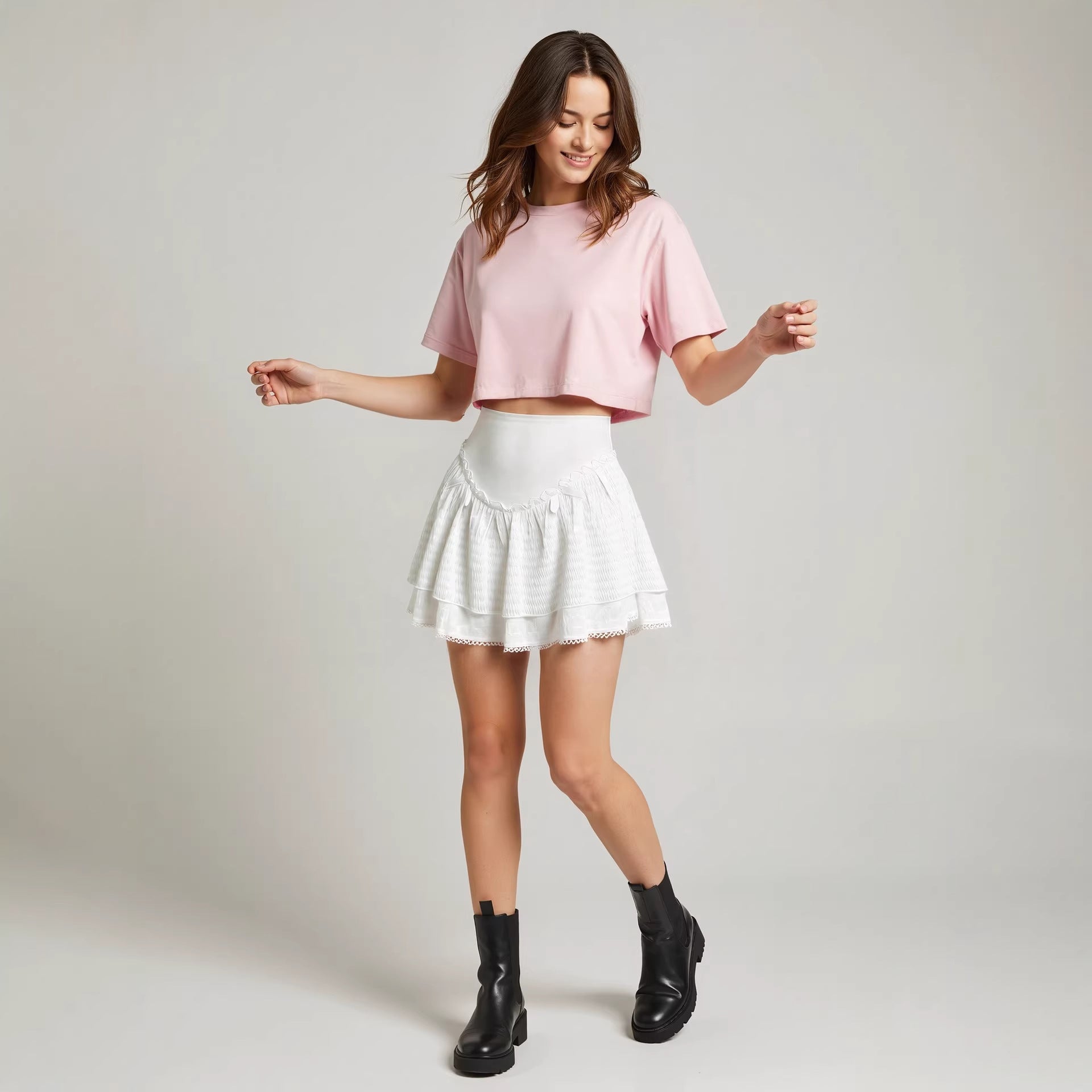 Ballet High Waist A line Skirt